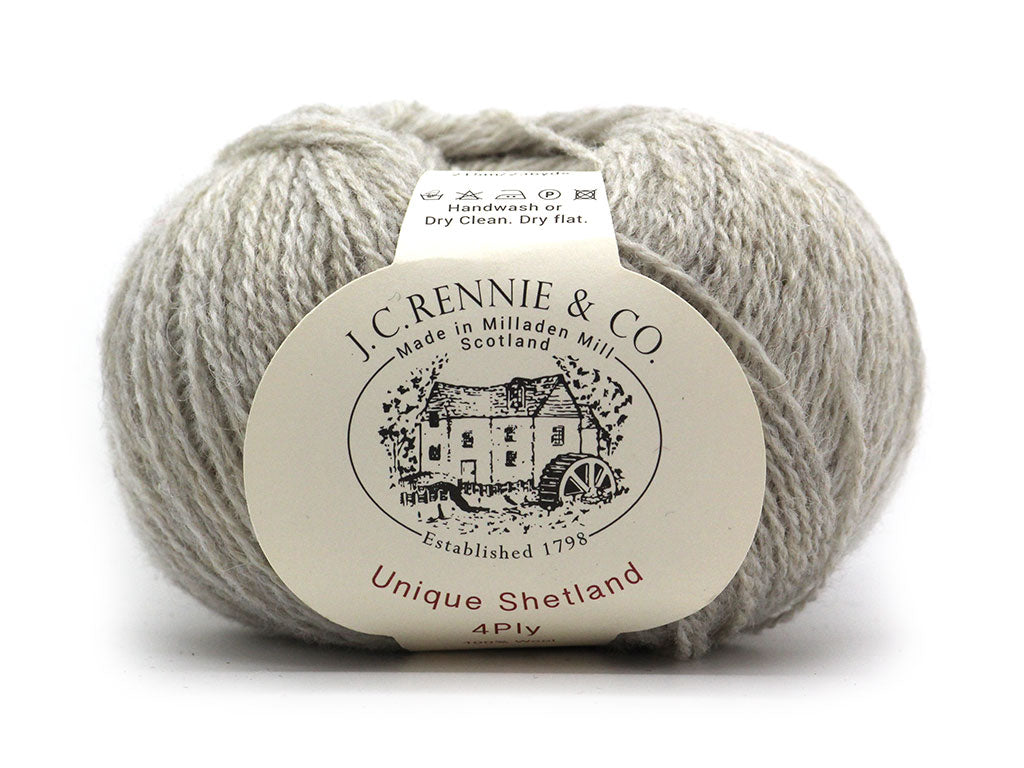 Unique Shetland 4ply -  Putty 221